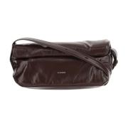 Schoudertas van hertenleer met klep Jil Sander , Brown , Dames