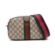 GG Supreme stof schoudertas Gucci , Beige , Heren