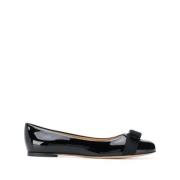 Klassieke Leren Loafer Schoen Salvatore Ferragamo , Black , Dames