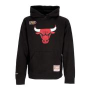 Chicago Bulls NBA Team Logo Hoodie Mitchell & Ness , Black , Heren