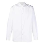 Witte Katoenen Knoopshirt Jil Sander , White , Heren