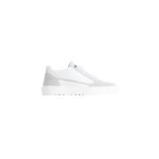 Leren Sneaker met Uniek Ontwerp Mason Garments , White , Heren