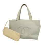 Pre-owned Leather chanel-bags Chanel Vintage , Gray , Dames