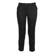 Milanese Warp-Strik Chino Broek Vicario Cinque , Black , Dames