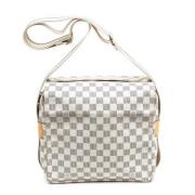 Pre-owned Coated canvas shoulder-bags Louis Vuitton Vintage , White , ...