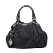 Pre-owned Canvas shoulder-bags Gucci Vintage , Black , Dames