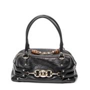 Pre-owned Leather shoulder-bags Gucci Vintage , Black , Dames