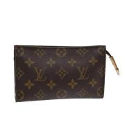 Pre-owned Canvas pouches Louis Vuitton Vintage , Brown , Dames