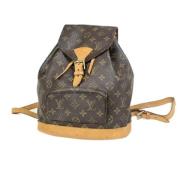 Pre-owned Canvas backpacks Louis Vuitton Vintage , Brown , Dames