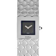 Pre-owned Stainless Steel watches Chanel Vintage , Black , Dames