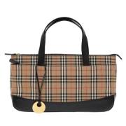 Pre-owned Canvas totes Burberry Vintage , Beige , Dames