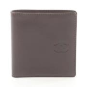 Pre-owned Leather wallets Chanel Vintage , Brown , Heren