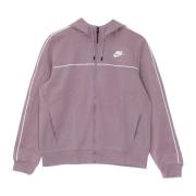 Paarse Lichtgewicht Rits Hoodie Nike , Purple , Dames