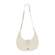 Love Birds Leren Tas met Diamant Gesp Pinko , White , Dames