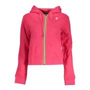 Hoodie met rits roze vrouw K-Way , Pink , Dames