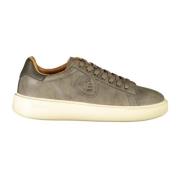 Sportieve Beige Veterschoenen met Contrastdetails Blauer , Beige , Her...