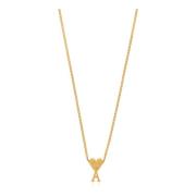 Ketting met logohanger Ami Paris , Yellow , Unisex