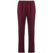 Bordeaux Straight-Leg Broek Alberto Biani , Red , Dames