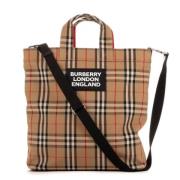 Pre-owned Canvas totes Burberry Vintage , Beige , Dames