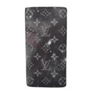 Pre-owned Leather wallets Louis Vuitton Vintage , Gray , Heren