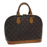 Pre-owned Canvas handbags Louis Vuitton Vintage , Brown , Dames