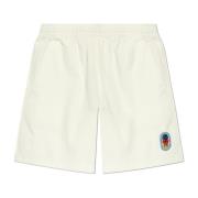 Shorts met logopatch Adidas Originals , Beige , Heren