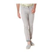 Slim Fit Camouflage Broek Mason's , Gray , Heren