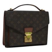 Pre-owned Canvas handbags Louis Vuitton Vintage , Brown , Dames