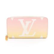 Pre-owned Coated canvas wallets Louis Vuitton Vintage , Pink , Dames