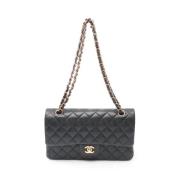 Pre-owned Leather chanel-bags Chanel Vintage , Black , Dames