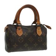 Pre-owned Canvas handbags Louis Vuitton Vintage , Brown , Dames