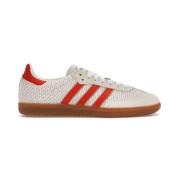 Samba Crystal White Red Sneaker Adidas , White , Dames