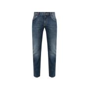 Jeans met logo Dolce & Gabbana , Blue , Heren