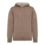 Hoodie in een mix van wol, nylon en katoen Boggi Milano , Beige , Here...