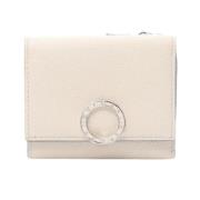 Pre-owned Leather wallets Bvlgari Vintage , White , Dames