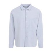 Blauw Square Pocket Shirt Universal Works , Blue , Heren