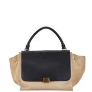 Pre-owned Leather celine-bags Celine Vintage , Beige , Dames