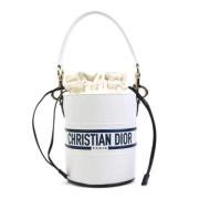 Pre-owned Leather dior-bags Dior Vintage , White , Dames