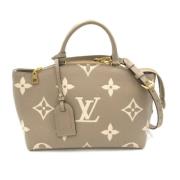 Pre-owned Leather louis-vuitton-bags Louis Vuitton Vintage , Gray , Da...