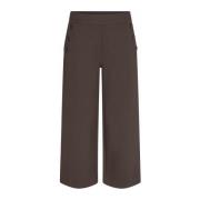 Stijlvolle Cropped Broek Koffieboon Masai , Brown , Dames