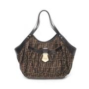 Pre-owned Canvas fendi-bags Fendi Vintage , Brown , Dames