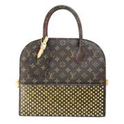 Pre-owned Canvas handbags Louis Vuitton Vintage , Brown , Dames