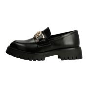 Zwarte platte schoenen met metalen detail Guess , Black , Dames