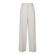 Ecru Pinstripe Tailored Trousers Isabel Marant , Beige , Dames