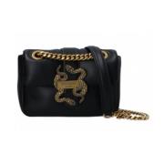 Nieuwe Iconische Puffy Dames Tas Just Cavalli , Black , Dames