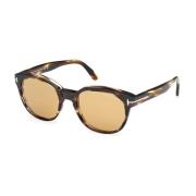 Ft1180 52E Sunglasses Tom Ford , Brown , Heren