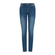 Indigo Denim Skinny Fit Jeans Armani Exchange , Blue , Dames