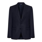 Elegante Heren Wollen Blazer Dolce & Gabbana , Blue , Heren