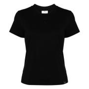 Casual Katoenen T-shirt Courrèges , Black , Dames