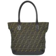 Pre-owned Canvas handbags Fendi Vintage , Black , Dames